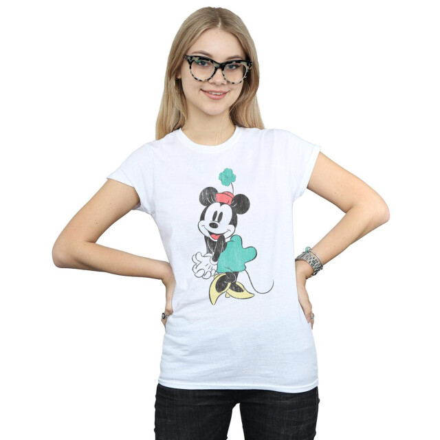Li-cense Disney dames minnie mouse shamrock hat katoenen t-shirt UTBI32669_white large