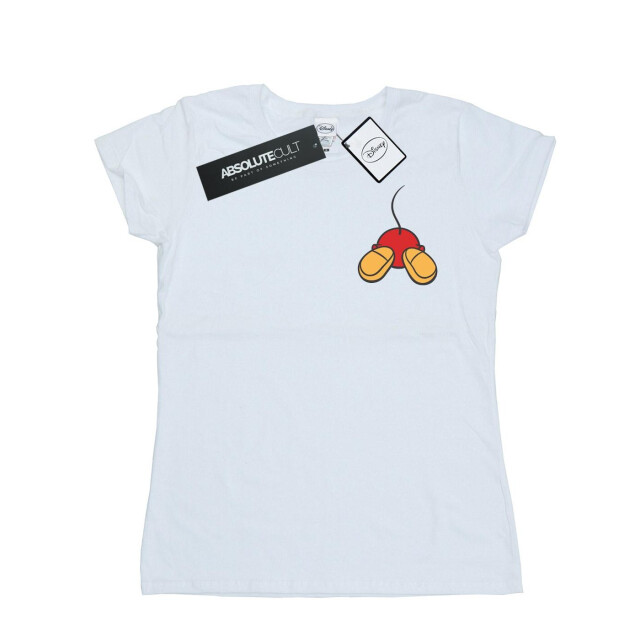 Li-cense Disney dames mickey mouse rugzijde borstprint katoenen t-shirt UTBI32509_white large