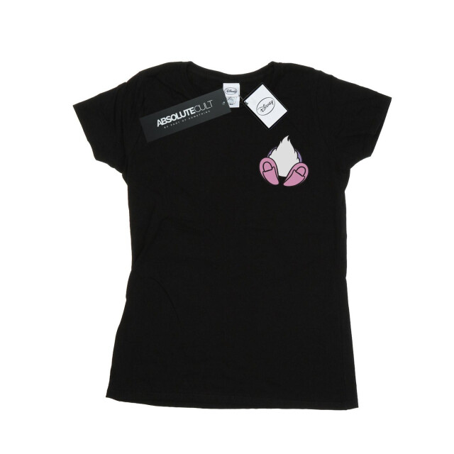 Li-cense Disney dames daisy duck rugzijde borstprint katoenen t-shirt UTBI32508_black large
