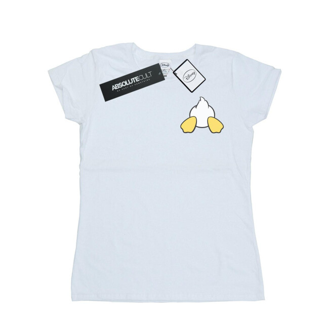 Li-cense Disney dames donald duck rugzijde borstprint katoenen t-shirt UTBI32533_white large