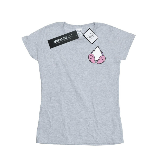 Li-cense Disney dames daisy duck rugzijde borstprint katoenen t-shirt UTBI32508_sportsgrey large