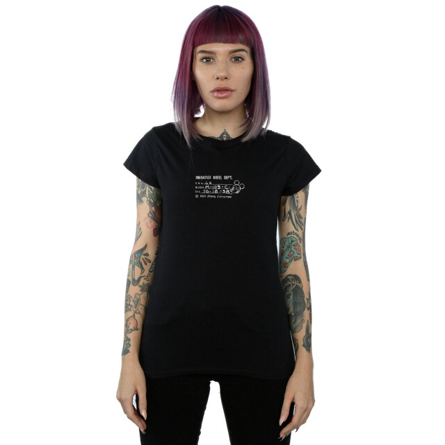 Li-cense Disney dames mickey mouse karakter model dept. katoenen t-shirt UTBI32558_black large