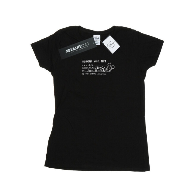 Li-cense Disney dames mickey mouse karakter model dept. katoenen t-shirt UTBI32558_black large