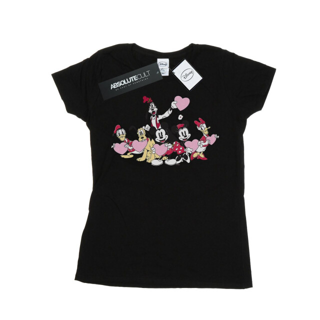 Li-cense Disney dames mickey mouse love friends katoenen t-shirt UTBI32469_black large