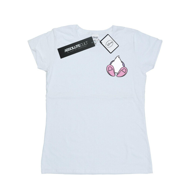 Li-cense Disney dames daisy duck rugzijde borstprint katoenen t-shirt UTBI32508_white large