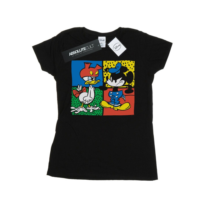 Li-cense Disney dames mickey mouse donald kledingruil katoenen t-shirt UTBI32297_black large