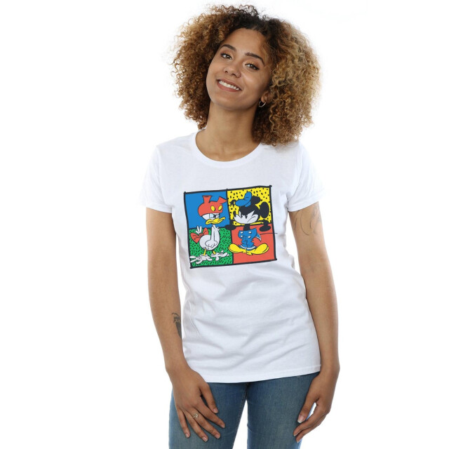 Li-cense Disney dames mickey mouse donald kledingruil katoenen t-shirt UTBI32297_white large