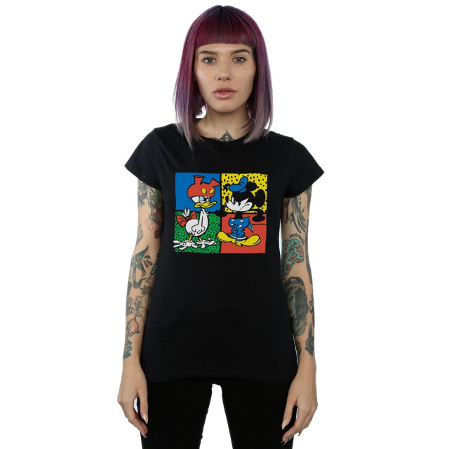 Li-cense Disney dames mickey mouse donald kledingruil katoenen t-shirt UTBI32297_black large