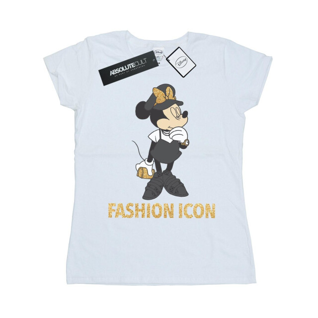 Li-cense Disney dames minnie mouse fashion icoon katoenen t-shirt UTBI32348_white large