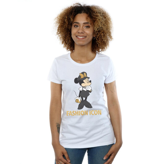Li-cense Disney dames minnie mouse fashion icoon katoenen t-shirt UTBI32348_white large