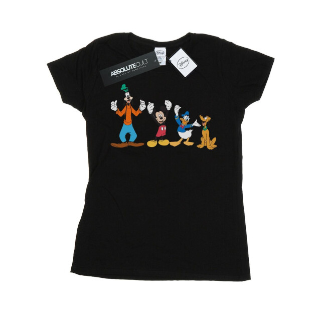 Li-cense Disney dames mickey mouse friends katoenen t-shirt UTBI32395_black large