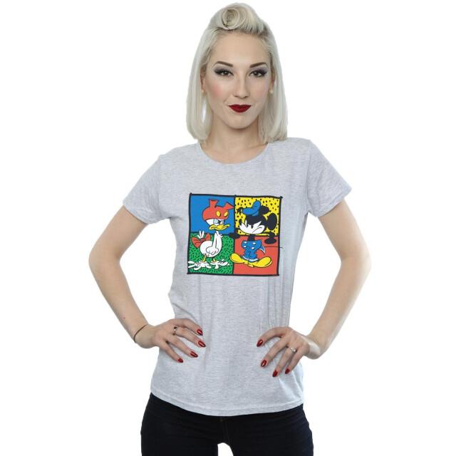 Li-cense Disney dames mickey mouse donald kledingruil katoenen t-shirt UTBI32297_sportsgrey large