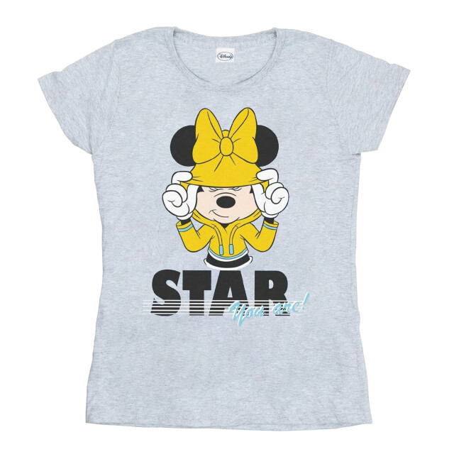 Li-cense Disney dames mickey mouse star you are katoenen t-shirt UTBI32372_sportsgrey large