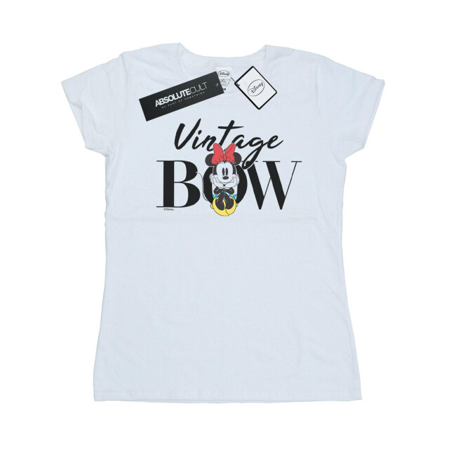 Li-cense Disney dames minnie mouse vintage strik katoenen t-shirt UTBI32371_white large