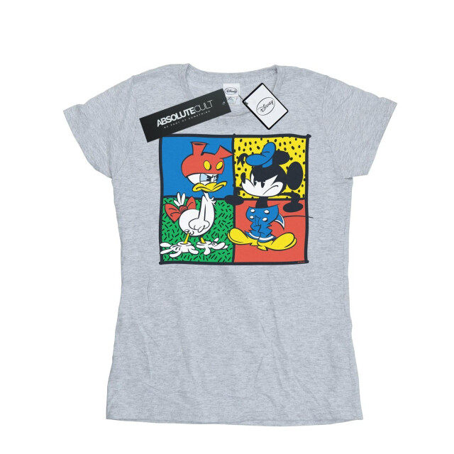 Li-cense Disney dames mickey mouse donald kledingruil katoenen t-shirt UTBI32297_sportsgrey large