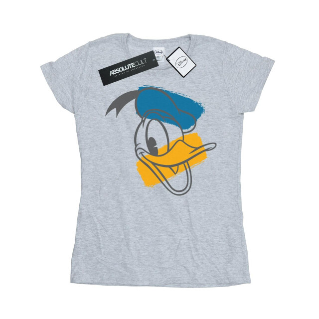 Li-cense Disney dames donald duck hoofd katoenen t-shirt UTBI31051_sportsgrey large