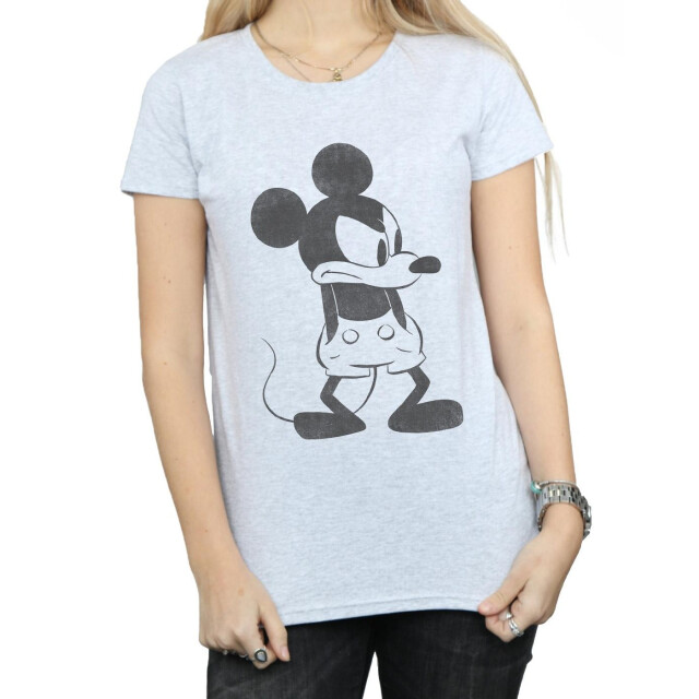 Li-cense Disney dames mickey mouse boos katoenen t-shirt UTBI31007_sportsgrey large