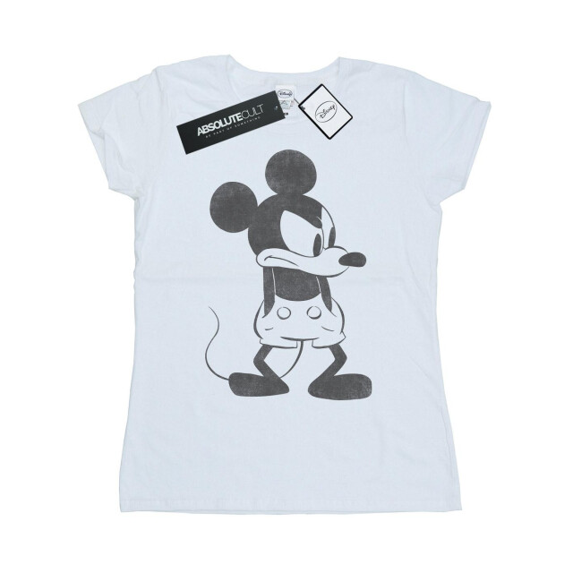 Li-cense Disney dames mickey mouse boos katoenen t-shirt UTBI31007_white large