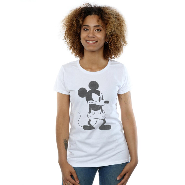 Li-cense Disney dames mickey mouse boos katoenen t-shirt UTBI31007_white large