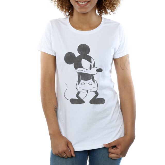 Li-cense Disney dames mickey mouse boos katoenen t-shirt UTBI31007_white large