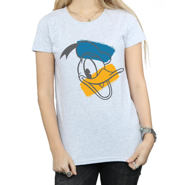 Li-cense Disney dames donald duck hoofd katoenen t-shirt UTBI31051_sportsgrey large