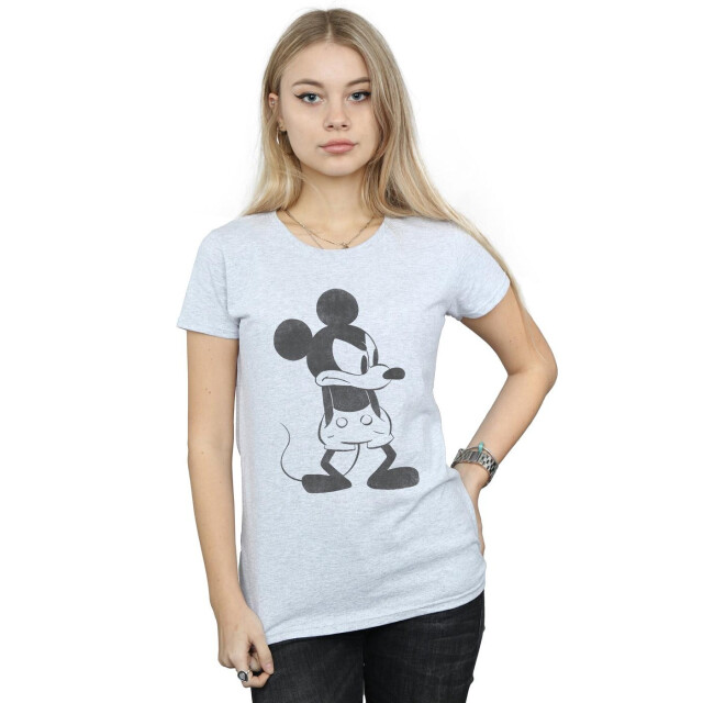 Li-cense Disney dames mickey mouse boos katoenen t-shirt UTBI31007_sportsgrey large