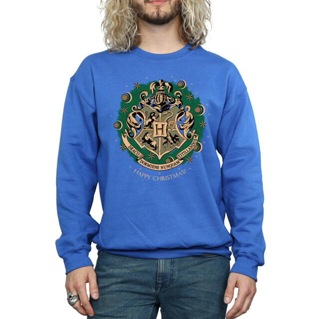 Li-cense Harry potter heren sweatshirt met kerstkrans UTBI27456_royalblue large
