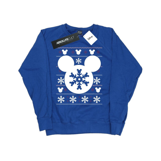 Li-cense Disney dames mickey mouse kerst silhouet sweatshirt UTBI8460_royalblue large