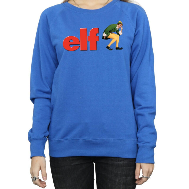 Li-cense Elf dames crouching logo sweatshirt UTBI5708_royalblue large