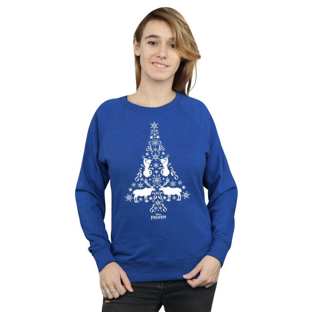 Li-cense Disney dames frozen kerstboom sweatshirt UTBI6175_royalblue large