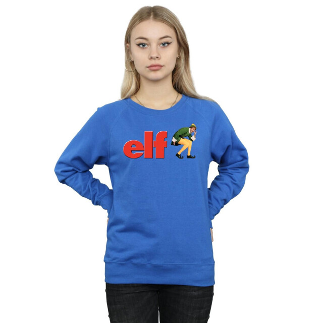 Li-cense Elf dames crouching logo sweatshirt UTBI5708_royalblue large