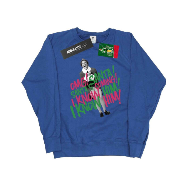 Li-cense Elf dames santa´s coming sweatshirt UTBI5399_royalblue large