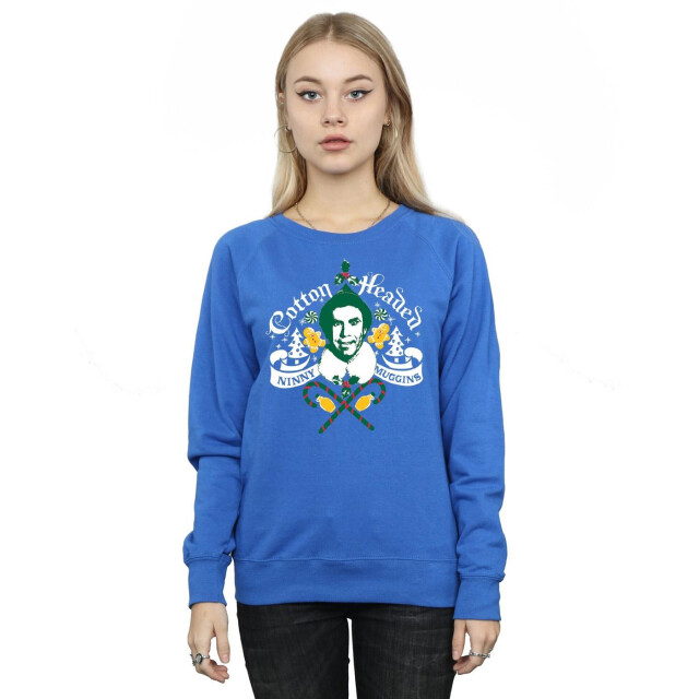 Li-cense Elf dameshoofd ninny muggins sweatshirt UTBI5587_royalblue large