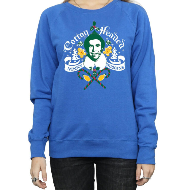 Li-cense Elf dameshoofd ninny muggins sweatshirt UTBI5587_royalblue large