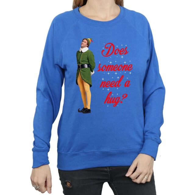 Li-cense Elf dames hug buddy sweatshirt UTBI5083_royalblue large