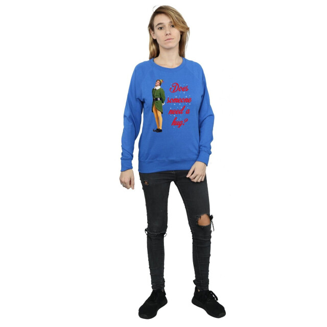 Li-cense Elf dames hug buddy sweatshirt UTBI5083_royalblue large