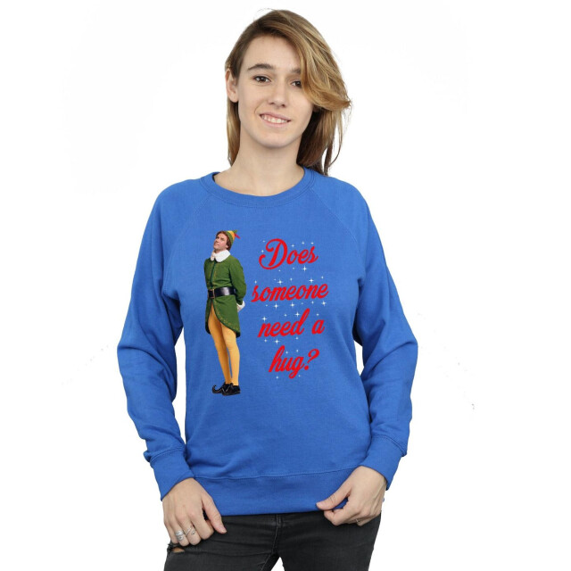 Li-cense Elf dames hug buddy sweatshirt UTBI5083_royalblue large