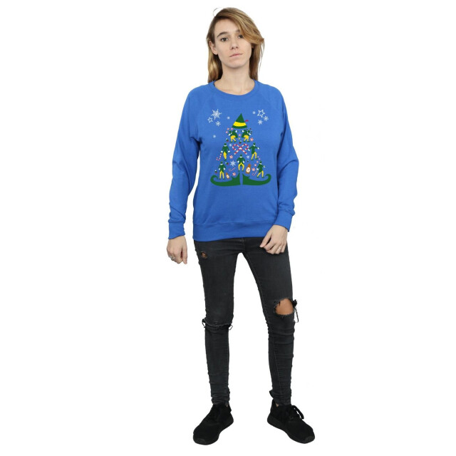 Li-cense Elf dames kerstboom sweatshirt UTBI5047_royalblue large