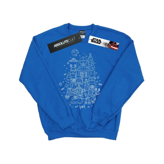 Li-cense Star wars dames empire kerst sweatshirt UTBI37997_royalblue large