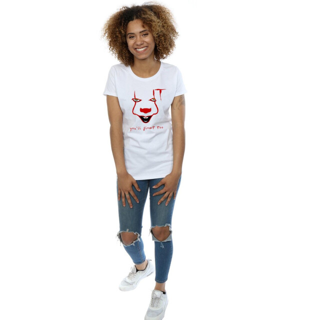 Li-cense It dames pennywise float katoenen t-shirt UTBI44070_white large