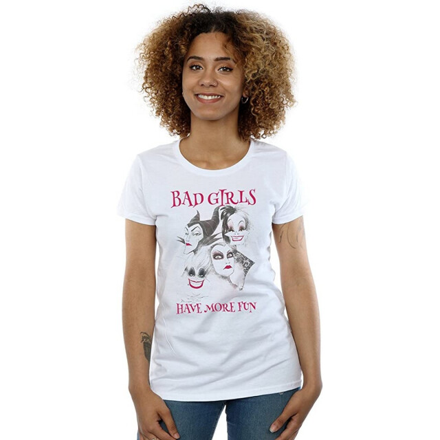 Li-cense Disney dames bad girls have more fun katoenen t-shirt UTBI905_white large