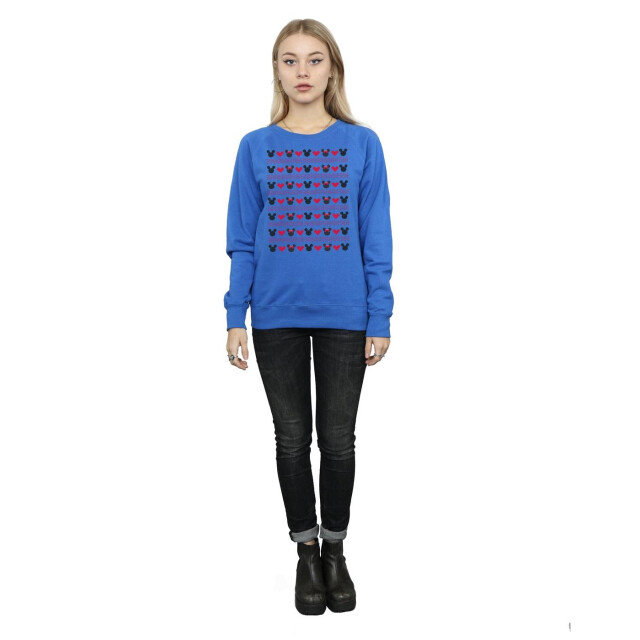 Li-cense Disney dames mickey en minnie kersthartjes sweatshirt UTBI9141_royalblue large