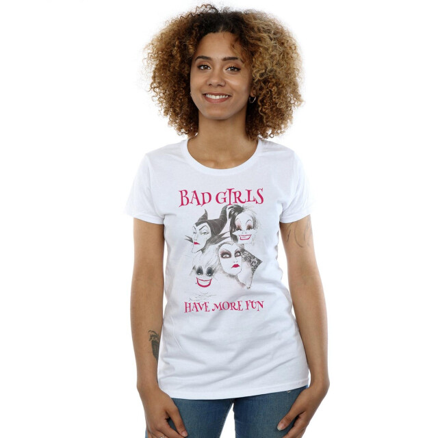 Li-cense Disney dames bad girls have more fun katoenen t-shirt UTBI905_white large
