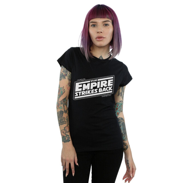 Li-cense Star wars dames the empire strikes back logo katoenen t-shirt UTBI42248_black large