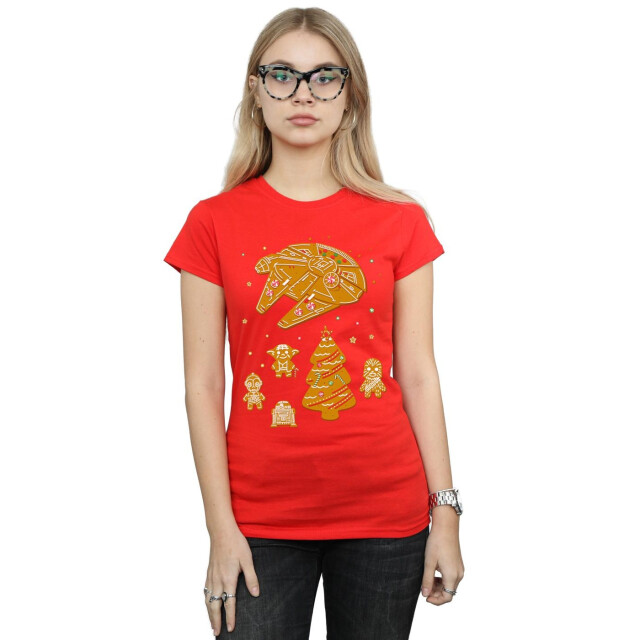 Li-cense Star wars dames gingerbread rebels katoenen t-shirt UTBI42166_red large