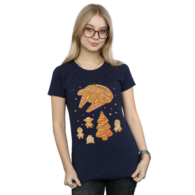 Li-cense Star wars dames gingerbread rebels katoenen t-shirt UTBI42166_navyblue large