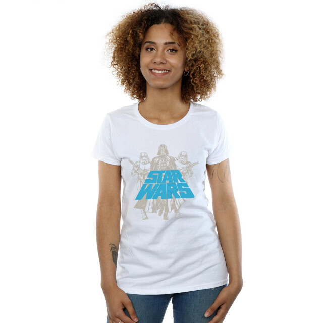 Li-cense Star wars dames vintage empire katoenen t-shirt UTBI42213_white large