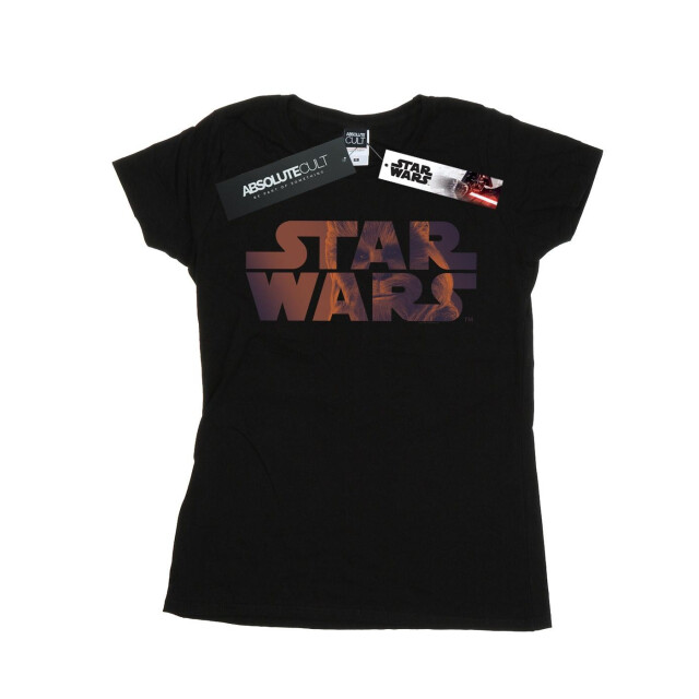 Li-cense Star wars dames chewbacca logo katoenen t-shirt UTBI42062_black large