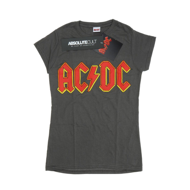 Li-cense Ac/dc dames rood logo katoenen t-shirt UTBI4184_charcoal large