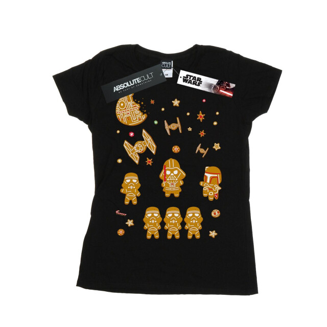 Li-cense Star wars dames gingerbread empire katoenen t-shirt UTBI42064_black large